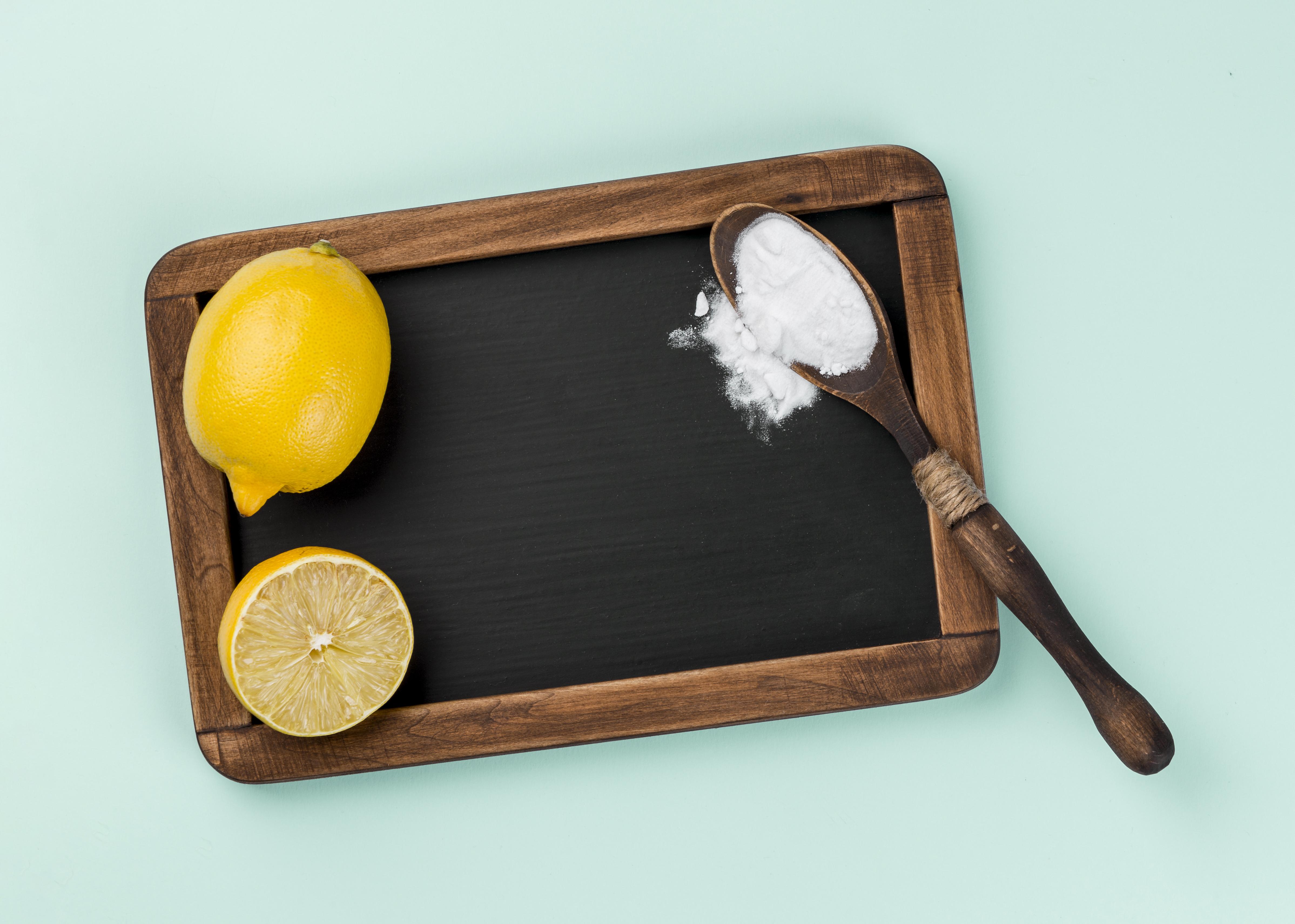 eco cleaning lemon baking soda product